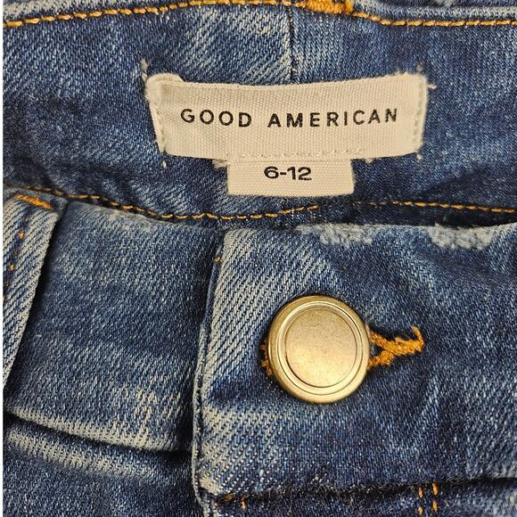 GOOD AMERICAN WOMEN'S FALL 23 INDIGO316 BLUE STRAIGHT LEG JEANS – SIZE 6-12 - Picture 3 of 12